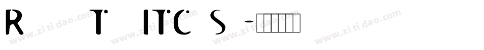 Roswell Two ITC Std字体转换